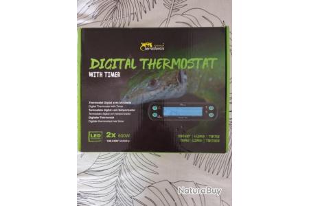 ThermostatHygrostat digital pour terrarium - L16 x P4 cm