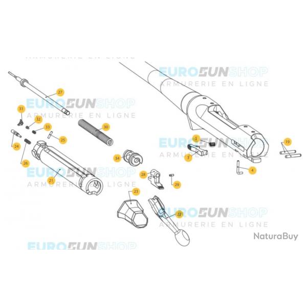 RESSORT PERCUTEUR CARABINE BROWNING A-BOLT 3 NEUF