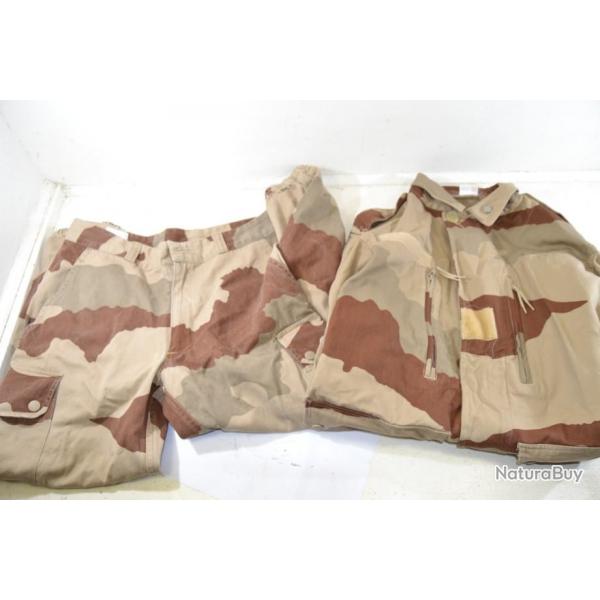 Tenue veste / pantalon treillis Arme Franaise Sable dsert Guerre du golfe irak 1990