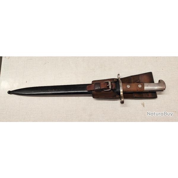 Baonnette Suisse model 1918 + gousset dat 1931