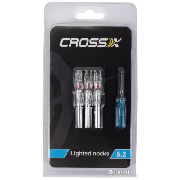 CROSS-X 5.2 LIGHTED NOCK 3PC PACK Rouge