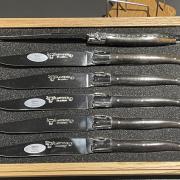 Coffret 6 couteaux de table Laguiole G. DAVID 23cm bois d'olivier et inox