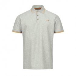 POLO BLASER GRIS/ORANGE T2XL