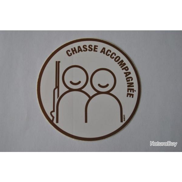 autocollant chasse accompagne
