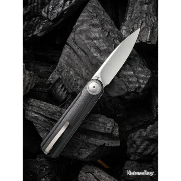 Couteau We Knife Company Eidolon Black G10 Lame Acier CPM-20CV IKBS Linerlock Clip WE19074AB