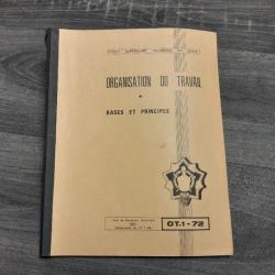 Livre militaire / Organisation du travail / Chef de bataillon du Morvan 1972