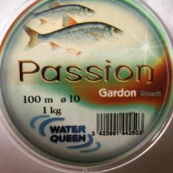 Nylon 100 m diam 10   1 kg passion gardon water queen  pêche coup