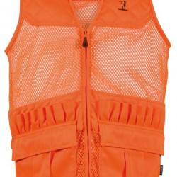 Gilet filet orange fluo Savane PERCUSSION