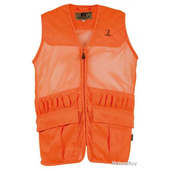 Gilet filet orange fluo Savane PERCUSSION