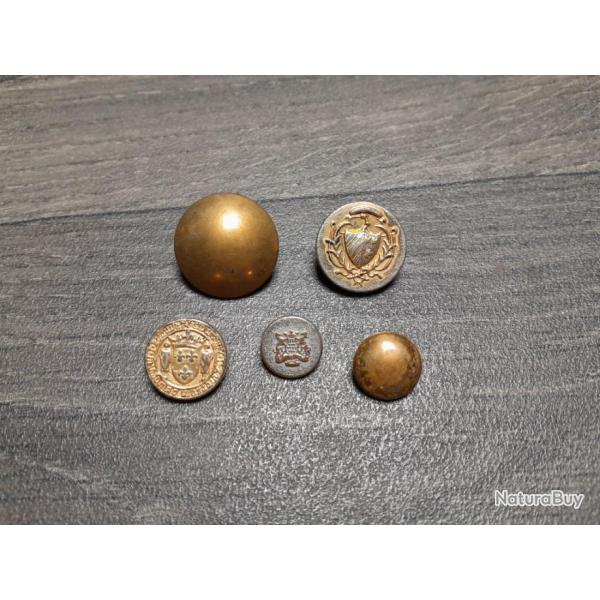 Lot boutons militaire