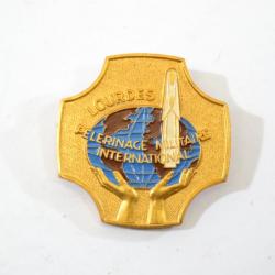 Badge insigne Pèlerinage militaire international de Lourdes Tanci&C.