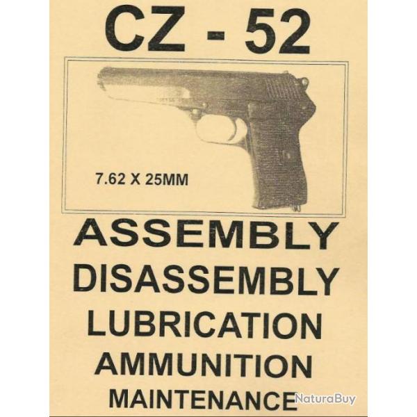 Manuels et clat CZ 52