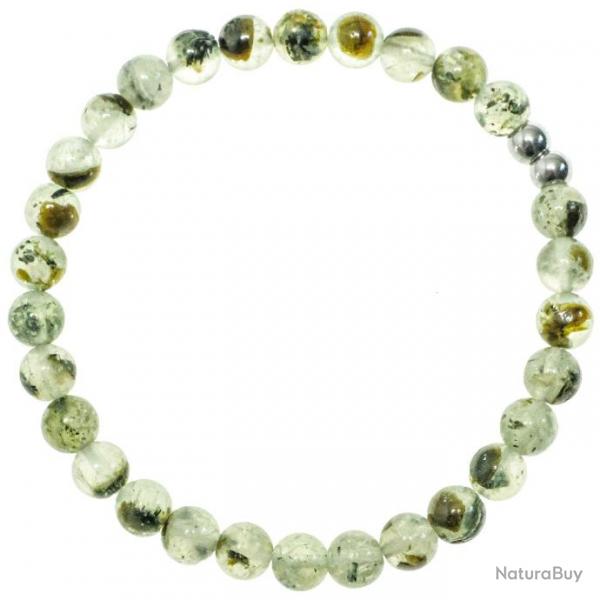 Bracelet en prhnite pidote - Perles rondes 6 mm