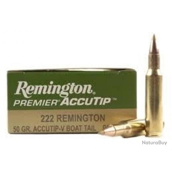 Remington 222 Rem Premier 50 Grain Accutip-V