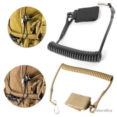 Sangle De Dégagement Rapide Tactique – Nylon, élastique, Mousqueton – Pour Ceinture, Sac, équipement Militaire – OD