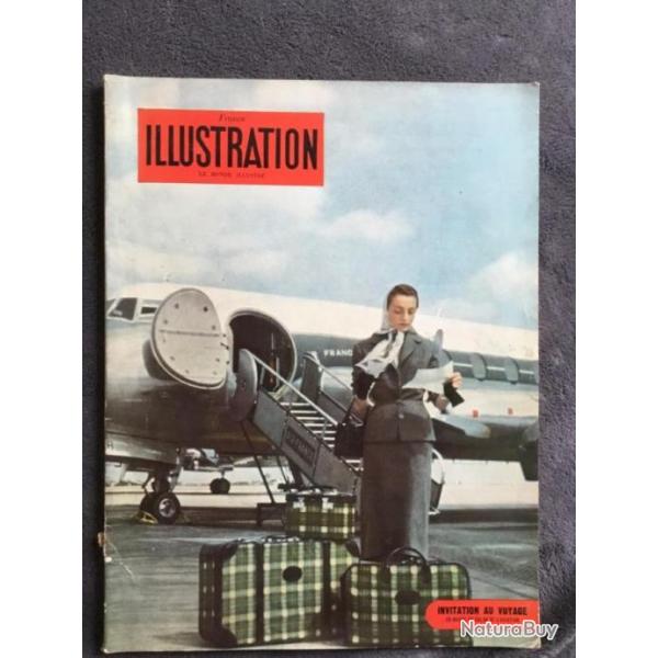 L'illustration numro 423 de juin 1955 invitation au voyage en marge du salon de l'aviation