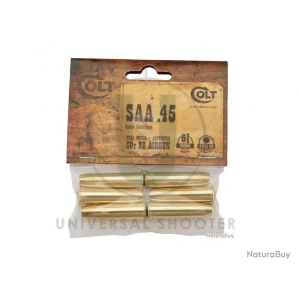 Pack de 6 douilles pour Colt SAA45  BB's cal 4.5 mm