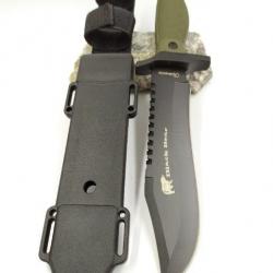Couteau survie Black Bear Lame 18 cm avec fourreau