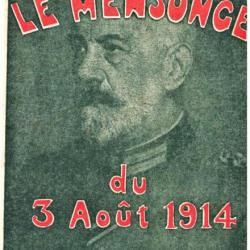 CMI - Carte publicitaire pour livre sur déclaration guerre 1914.