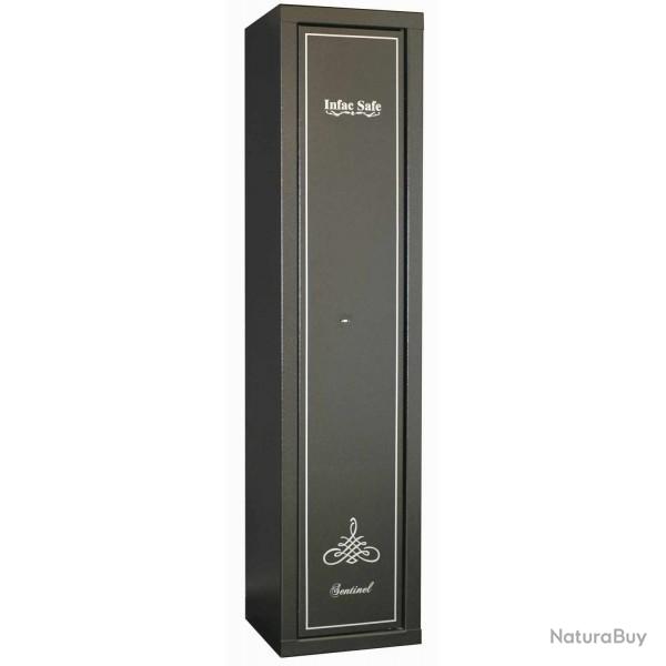 Coffre fort Sentinel 6 armes avec lunette + 1 sur la porte + coffre int&eacute;rieur