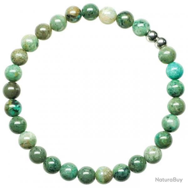 Bracelet en chrysocolle - Perles rondes 6 mm