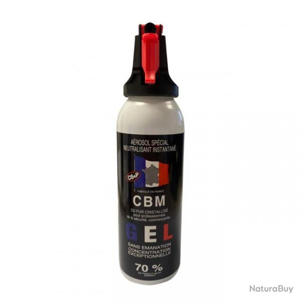 Bombe lacrymogne au Gel CS Capot Accusol CBM - 100 ml