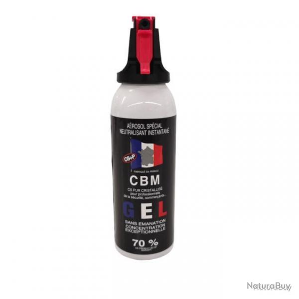 Bombe lacrymogne au Gel CS Capot Accusol CBM - 100 ml