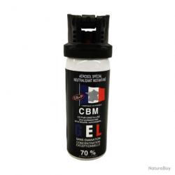 Bombe lacrymogène au Gel CS Capot Accusol CBM - 50 ml