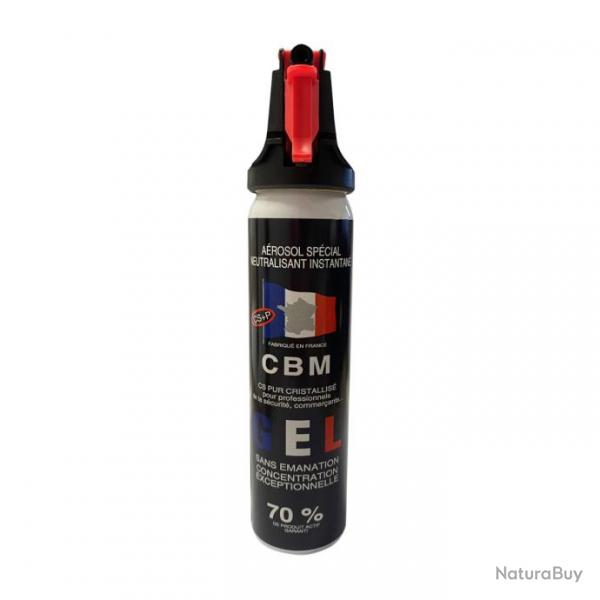 Bombe lacrymogne au Gel CS Capot Accusol CBM - 75 ml