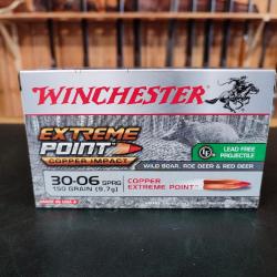 Winchester .30-06 Extreme Point Copper Impact 150 gr - Boîte de 20