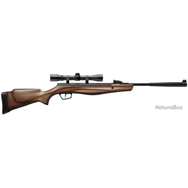 Pack Carabine  Plombs Stoeger RX20 Dynamic Bois Calibre 4,5 Avec Lunette 4x32