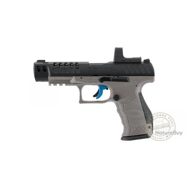 Pistolet  plomb CO2 4,5 mm WALTHER Q5 Match Combo (3 Joules max)