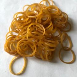 100 bracelet caoutchouc  blond 30 mm x 1,5 mm peche carnassier