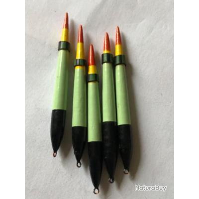Lot De 5 Flotteur Peche Au Coup (5g, 8g, 10g, 12g, 15g) Avec