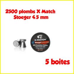 2500 plombs X Match Stoeger, 4.5 mm 