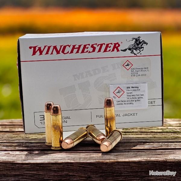 WINCHESTER BALLES 38SP PI USA 130GR FMJ X100