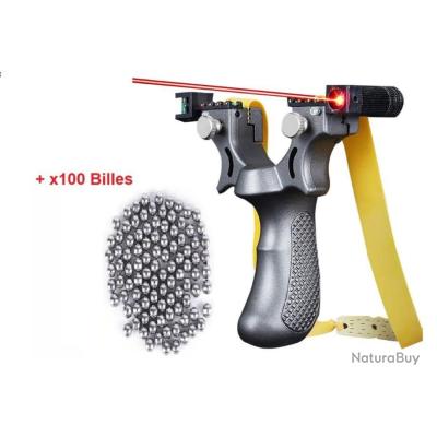 Fronde laser catapulte de chasse professionnelle et 6 x bandes en caoutchouc cib