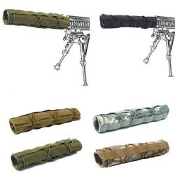 Couvre Silencieux - Modérateur Son Camouflage en Nylon 1000D - Fusil - Carabine - Divers Coloris