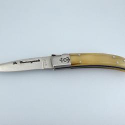 Couteau Camarguais N°10 Trident forgé - Lame 90 - Manche Corne