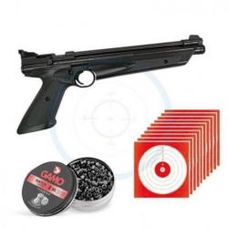 Pistolet Crosman 1377 American Classic CAL 4.5 + 250 plombs + 10 cibles