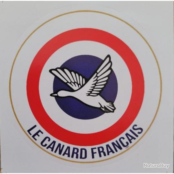 Autocollant chasse, le canard francais