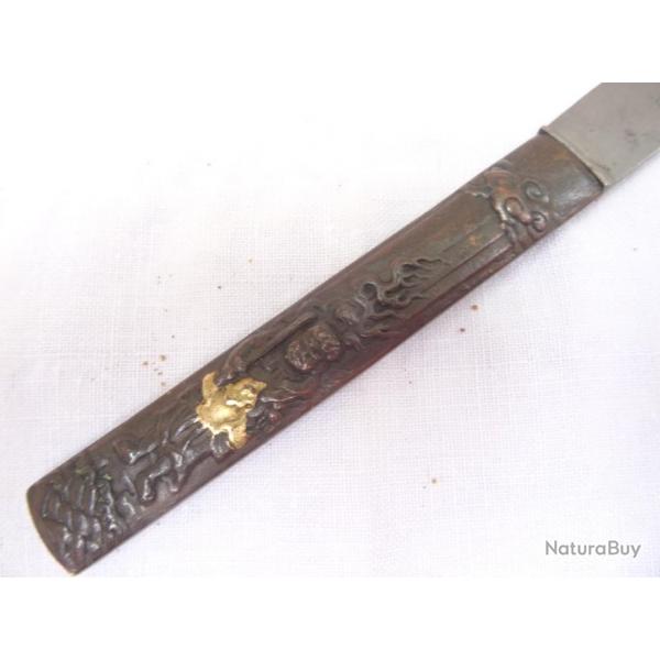 J7)  lot kozuka  , beau couteau pour sabre  japonais
