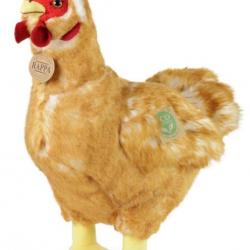 Peluche poule marron 33 cm Eco-friendly