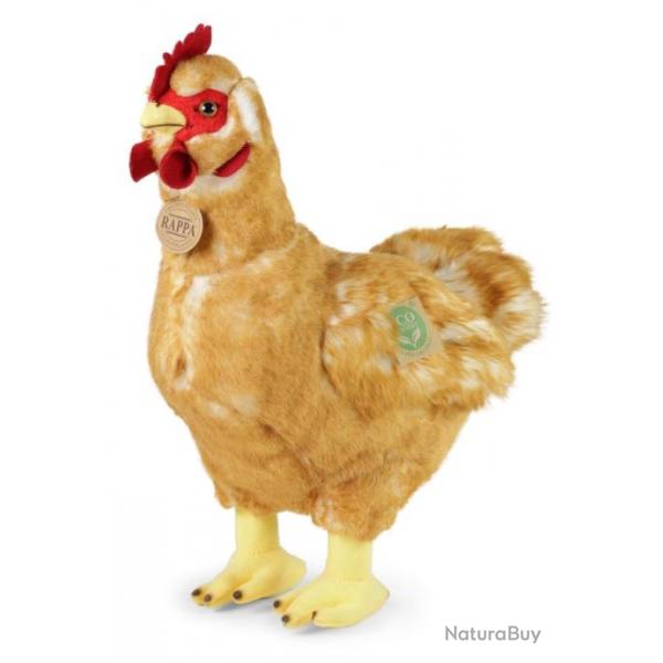 Peluche poule marron 33 cm Eco-friendly