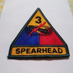 Patch armee us 3rd ARMORED DIVISION ORIGINAL