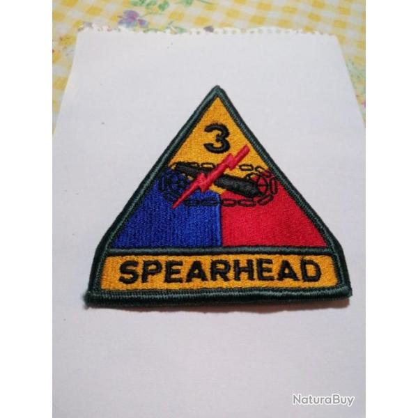 Patch armee us 3rd ARMORED DIVISION ORIGINAL