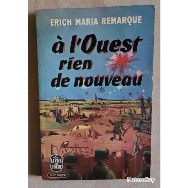 MILITARIA WW1 - A l'Ouest Rien de Nouveau - E M REMARQUE (1971)