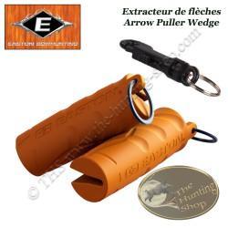 EASTON Arrow Puller Wedge Retire flèches en gomme caoutchoutée orange avec mousqueton