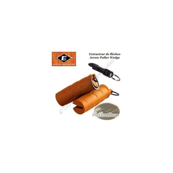 EASTON Arrow Puller Wedge Retire flches en gomme caoutchoute orange avec mousqueton