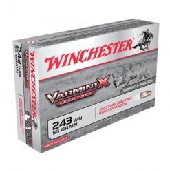 Balles Winchester Varmint X Lead Free - Cal. 243 Win. - 55 / Par 1